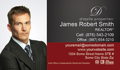 daprile-properties-Business-Card-Core-With-Full-Photo-TH78-P1-L3-D3-Black-Red