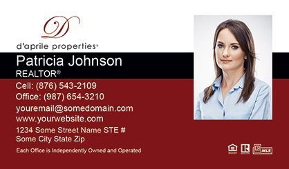 daprile-properties-Business-Card-Core-With-Medium-Photo-TH52-P2-L1-D3-Red-Black-White