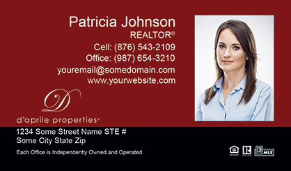 daprile-properties-Business-Card-Core-With-Medium-Photo-TH54-P2-L3-D3-Red-Black