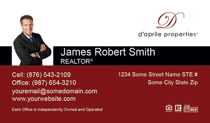 daprile-properties-Business-Card-Core-With-Small-Photo-TH52-P1-L1-D3-Red-Black-White