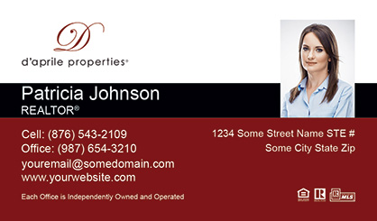 daprile-properties-Business-Card-Core-With-Small-Photo-TH52-P2-L1-D3-Red-Black-White