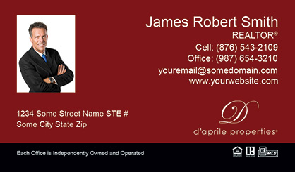 daprile-properties-Business-Card-Core-With-Small-Photo-TH54-P1-L3-D3-Red-Black