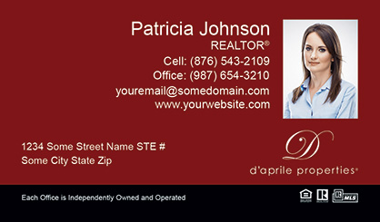 daprile-properties-Business-Card-Core-With-Small-Photo-TH54-P2-L3-D3-Red-Black