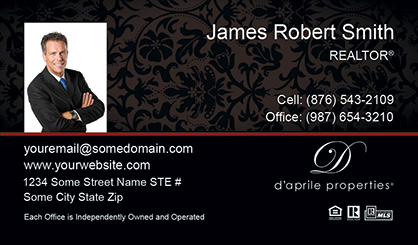 daprile-properties-Business-Card-Core-With-Small-Photo-TH61-P1-L3-D3-Red-Black-Others