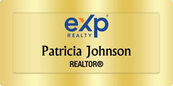 eXp Realty Name Badges Golden (W:3