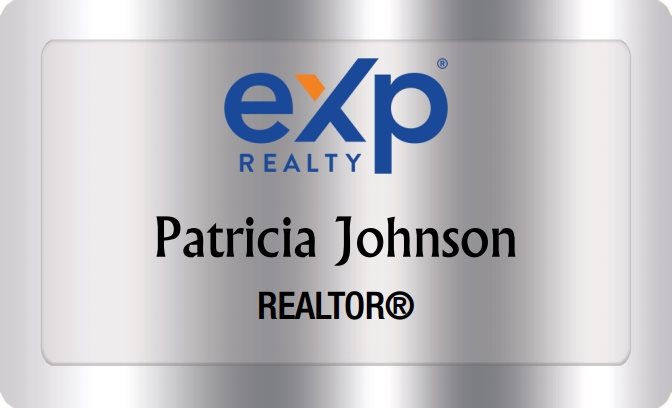 eXp Realty Name Badges Silver (W:2