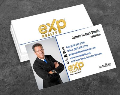 eXp Realty Raised Gold Foil Business Cards EXPR-BCFOIL-001