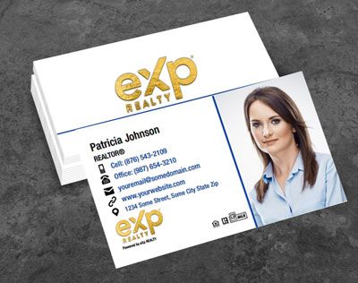 eXp Realty Raised Gold Foil Business Cards EXPR-BCFOIL-003