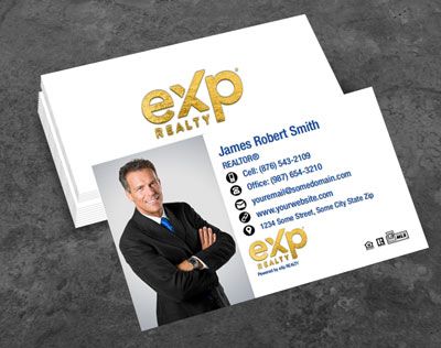 eXp Realty Raised Gold Foil Business Cards EXPR-BCFOIL-005
