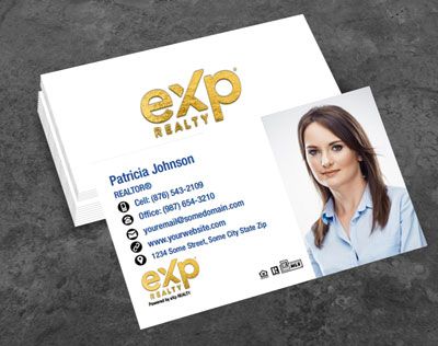 eXp Realty Raised Gold Foil Business Cards EXPR-BCFOIL-007