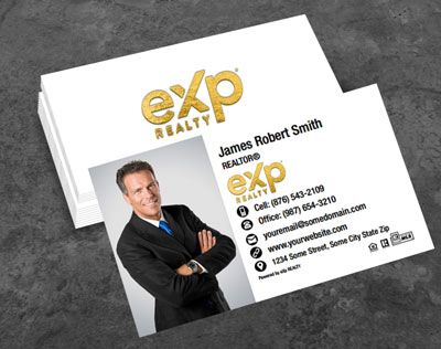 eXp Realty Raised Gold Foil Business Cards EXPR-BCFOIL-017