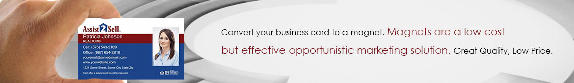 Assist2Sell Business Card Magnets