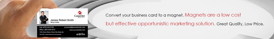Carpenter Realtors Business Card Magnets