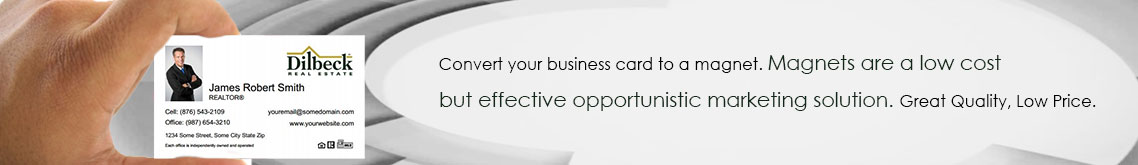 Dilbeck Realtors Business Card Magnets