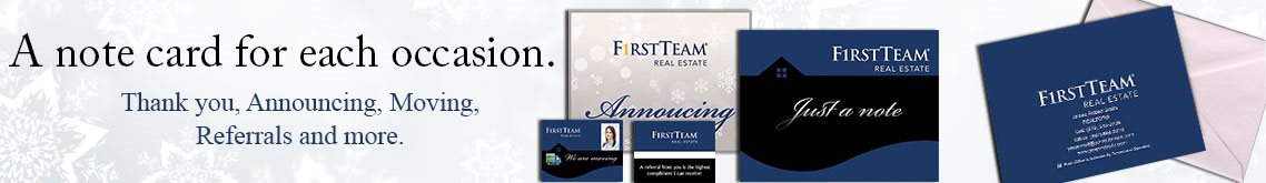 First Team Real Estate Note Cards