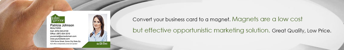 John Greene Realtor Business Card Magnets