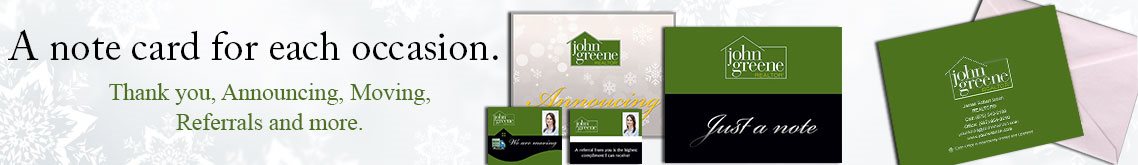 John Greene Realtor Note Cards