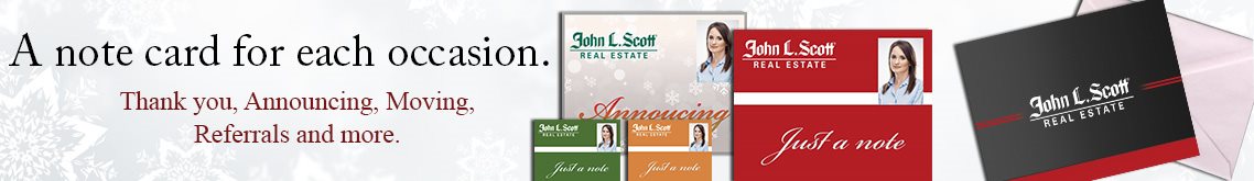 John L Scott Real Estate Note Cards