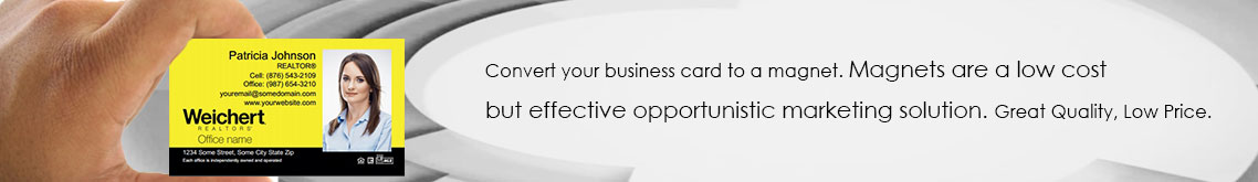 Weichert Business Card Magnets