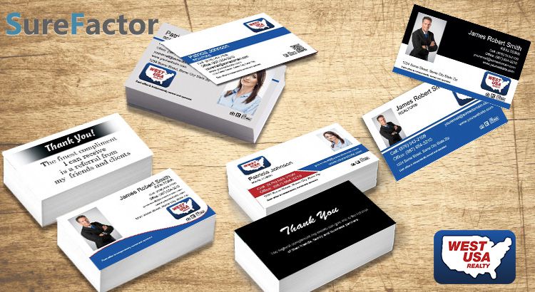 West Usa Realty Business Cards