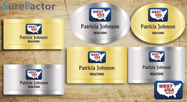 West Usa Realty Name Badges